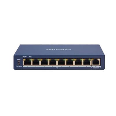 SWITCH HIKVISION SMART POE 8 PUERTOS + 1 PUERTO UPLINK (DS-3E1309P-EI/M)