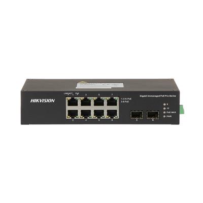 SWITCH HIKVISION 6P POE+2 HI-POE 10/100+UPLINK GIGABIT+1SFP (DS-3T0310HP-E/HS)