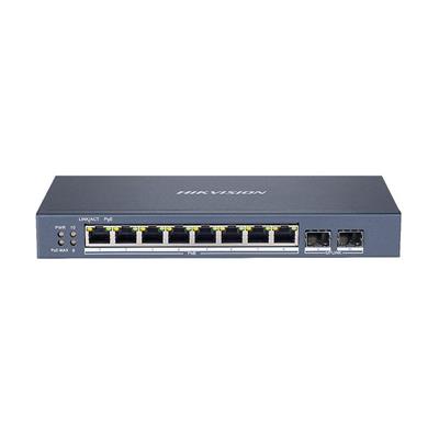 SWITCH HIKVISION SMART 8P GIGABIT POE+ / 2 PUERTOS SFP (DS-3E1510P-SI)