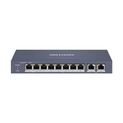 SWITCH HIKVISION SMART INTELIGENTE 8 PORT 10/100M POE (DS-3E1310HP-EI)