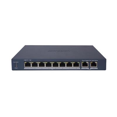 SWITCH HIKVISION 8 PUERTOS GIGABIT POE 2 RJ45 (DS-